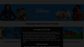 What Disneychannel.pl website looked like in 2020 (4 years ago)