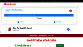 What Deledresult.com website looked like in 2020 (4 years ago)
