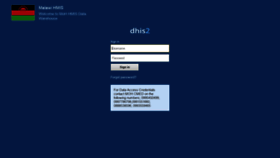 What Dhis2.health.gov.mw website looked like in 2020 (4 years ago)