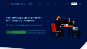 What Daytradescans.com.au website looked like in 2020 (4 years ago)