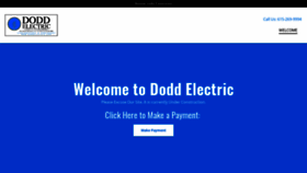 What Doddelectric.com website looked like in 2020 (4 years ago)