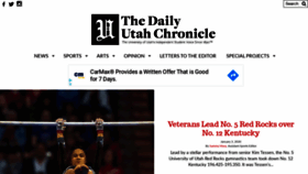 What Dailyutahchronicle.com website looked like in 2020 (4 years ago)