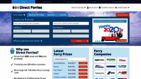 What Directferries.com website looked like in 2020 (4 years ago)