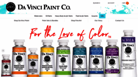 What Davincipaints.com website looked like in 2020 (5 years ago)