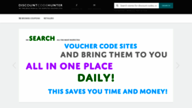What Discountcodehunter.co.uk website looked like in 2020 (4 years ago)