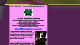 What Dianehandymaam.com website looked like in 2020 (4 years ago)
