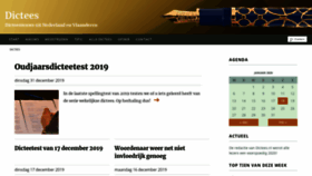 What Dictees.nl website looked like in 2020 (4 years ago)