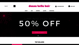 What Donnabellahair.com website looked like in 2020 (4 years ago)