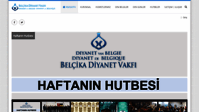 What Diyanet.be website looked like in 2020 (4 years ago)