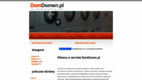 What Domdomen.pl website looked like in 2020 (4 years ago)