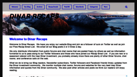 What Dinarrecaps.com website looked like in 2020 (4 years ago)