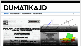 What Dumatika.id website looked like in 2020 (4 years ago)