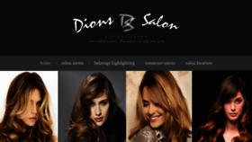 What Dionssalon.com website looked like in 2020 (4 years ago)