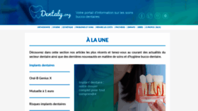 What Dentaly.org website looked like in 2020 (4 years ago)
