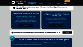 What Derechosdelfutbol.com website looked like in 2020 (4 years ago)
