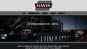 What Davis-signs.com website looked like in 2020 (4 years ago)
