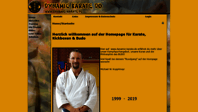What Dynamic-karate.de website looked like in 2020 (4 years ago)