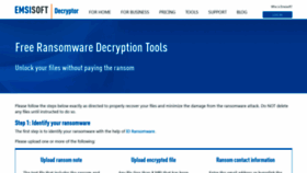 What Decrypter.emsisoft.com website looked like in 2020 (4 years ago)