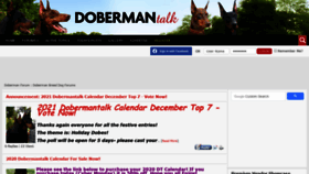 What Dobermantalk.com website looked like in 2020 (4 years ago)