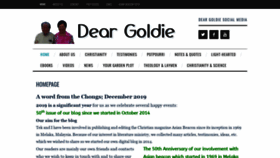 What Deargoldie.com website looked like in 2020 (4 years ago)