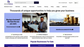 What Dealstream.com website looked like in 2020 (5 years ago)