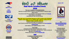 What Deafncevents.com website looked like in 2020 (4 years ago)