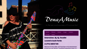 What Donaamusic.com website looked like in 2020 (4 years ago)