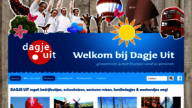 What Dagjeuit.net website looked like in 2020 (4 years ago)