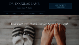 What Drlambfootdoctor.com website looked like in 2020 (4 years ago)