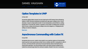 What Danielvaughan.org website looked like in 2020 (4 years ago)