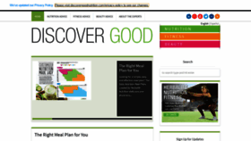What Discovergoodnutrition.com website looked like in 2020 (4 years ago)