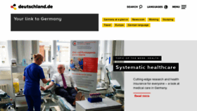 What Deutschland.de website looked like in 2020 (4 years ago)