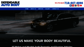 What Dependableautobody.com website looked like in 2020 (4 years ago)