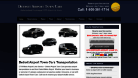 What Detroitairporttowncars.com website looked like in 2020 (4 years ago)