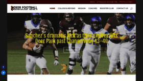 What Deerfootball.com website looked like in 2020 (4 years ago)