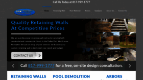 What Dfwpoolretainingwalls.com website looked like in 2020 (4 years ago)