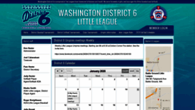 What Dist6wa.org website looked like in 2020 (4 years ago)