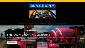 What Donchapin.com website looked like in 2020 (4 years ago)