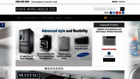What Dixieapplianceco.com website looked like in 2020 (4 years ago)