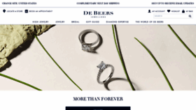 What Debeers.com website looked like in 2020 (4 years ago)
