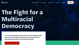 What Demos.org website looked like in 2020 (5 years ago)