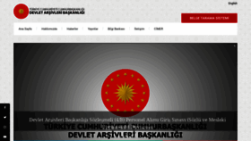 What Devletarsivleri.gov.tr website looked like in 2020 (4 years ago)