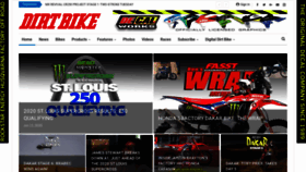 What Dirtbikemagazine.com website looked like in 2020 (4 years ago)