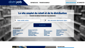 What Distrijob.fr website looked like in 2020 (5 years ago)