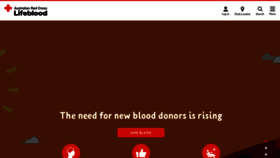 What Donateblood.com.au website looked like in 2020 (4 years ago)