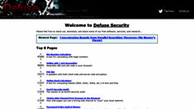 What Defuse.ca website looked like in 2020 (6 years ago)