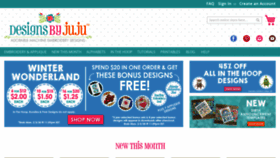 What Designsbyjuju.com website looked like in 2020 (4 years ago)
