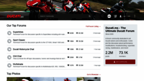 What Ducati.ms website looked like in 2020 (4 years ago)