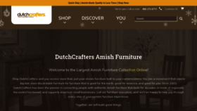 What Dutchcrafters.com website looked like in 2020 (4 years ago)