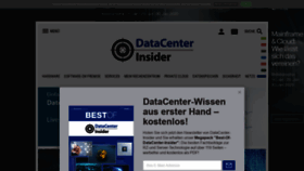 What Datacenter-insider.de website looked like in 2020 (4 years ago)